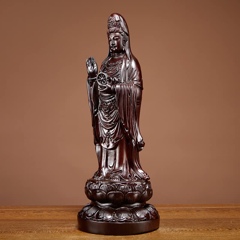 Amazon｜もくちょー木彫こくたん黒檀かんのん観音ぼさつ菩薩ぶつぞー